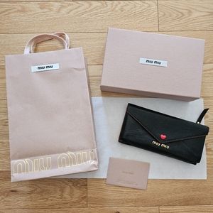 Miu Miu Madras love wallet